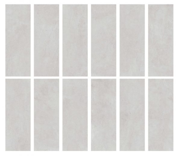 Azulejo cerámico New Manchester efecto cemento blanco 30x90 cm C1  (1,35m²)