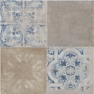 Suelo cerámico Alcazar efecto hidráulico beige 45x45 cm C2 (1,41m²)