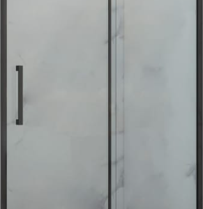 Mampara frontal corredera SMOKE 195x120 cm negro
