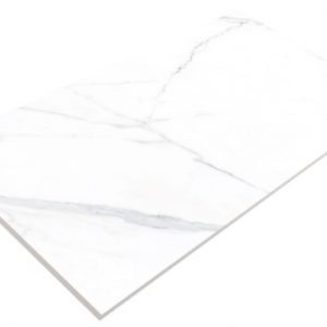 Suelo/Azulejo porcelánico Calacatta efecto mármol blanco mate 60x120 cm  (1,44m²)