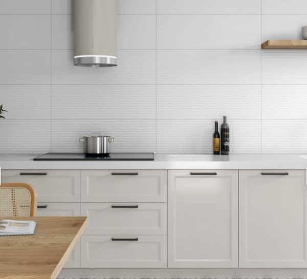 Azulejo cerámico Basic White efecto blanco mate 30x90 cm  (1,35m²) - Imagen 2