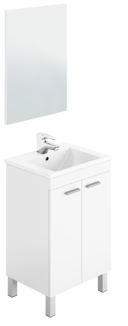 MUEBLE DE BAÑO CON ESPEJO KONCEPT BLANCO 38,5X50CM
