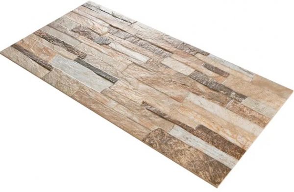 Azulejo porcelánico Vesubio efecto piedra brown 30x60 cm (1,25m²)