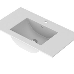 LAVABO DE ENCIMERA 81CM BLANCO MATE