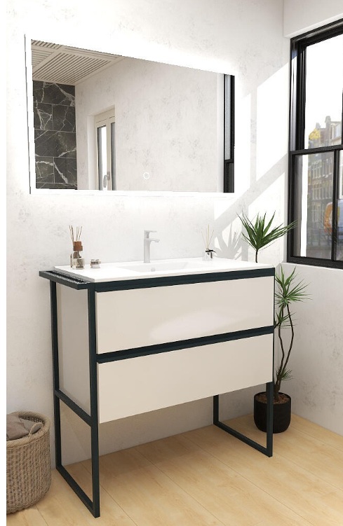 MUEBLE DE BAÑO MALVA BLANCO - Imagen 2