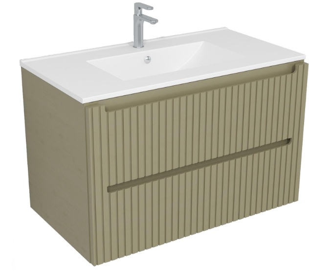MUEBLE DE BAÑO BLUR VERDE 80X45CM