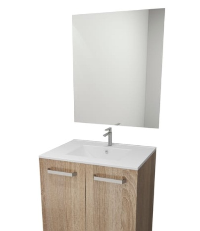 MUEBLE DE BAÑO ECO ROBLE CON PUERTAS
