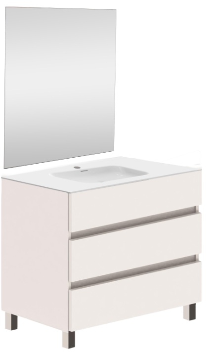 MUEBLE DE BAÑO LIMA BLANCO CON CAJONES