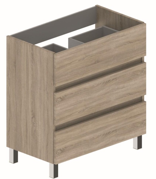 MUEBLE DE BAÑO LIMA ROBLE CON CAJONES