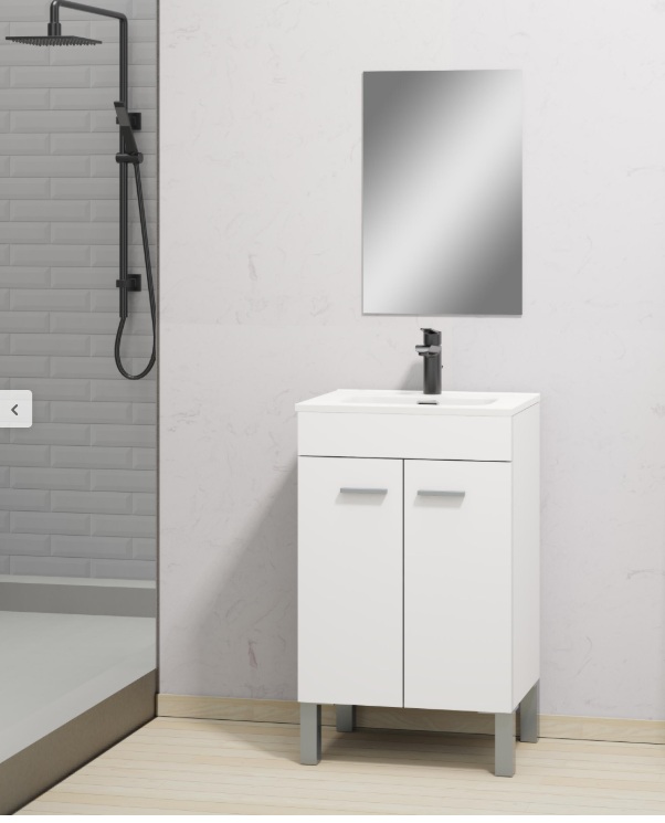 MUEBLE DE BAÑO ECO BLANCO 50X39CM 2 PUERTAS - Imagen 2