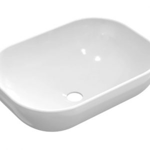 LAVABO SOBREPONER OVALADO BLANCO BRILLO