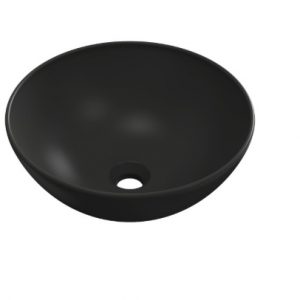 LAVABO SOBREPONER BOL 36CM NEGRO MATE