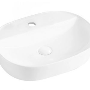 LAVABO SOBREPONER OVALADO 50CM BLANCO