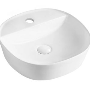 LAVABO SOBREPONER REDONDO 40CM BLANCO
