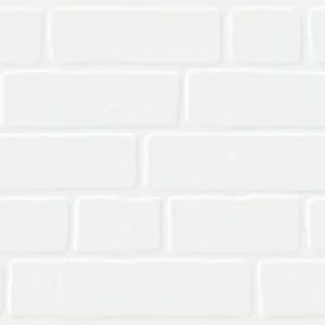 Azulejo porcelánico Usine efecto ladrillo blanco 29x59 cm (1,2m²)