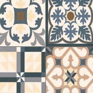 Suelo/Azulejo cerámico Heritage efecto hidráulico gris 33.15x33.15 cm C3 (1,32m²)