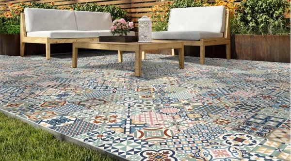 Suelo porcelánico Heritage efecto hidráulico mix 33.15x33.15cm C3  (1,32m²) - Imagen 2