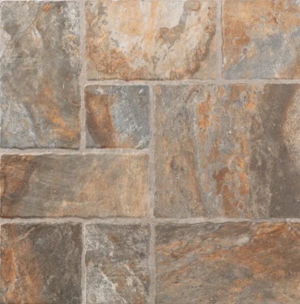 Suelo porcelánico Nayara efecto piedra magma 45x45 cm C3  (1,22m²)
