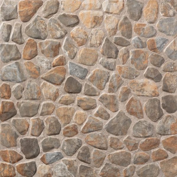 Suelo porcelánico Quechua efecto piedra magma 45x45 cm C3  (1,22m²)