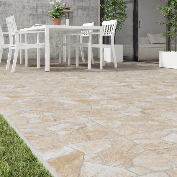 Suelo porcelánico Tamarindo efecto piedra terra 45x45 cm C3  (1,22m²) - Imagen 2