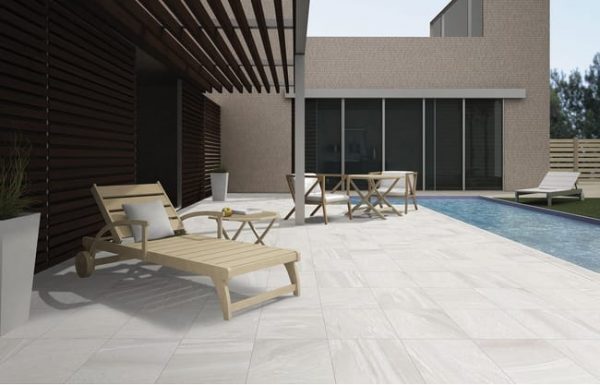Suelo cerámico Sahara efecto piedra blanco 60x60 cm C3  (1,08m²) - Imagen 2