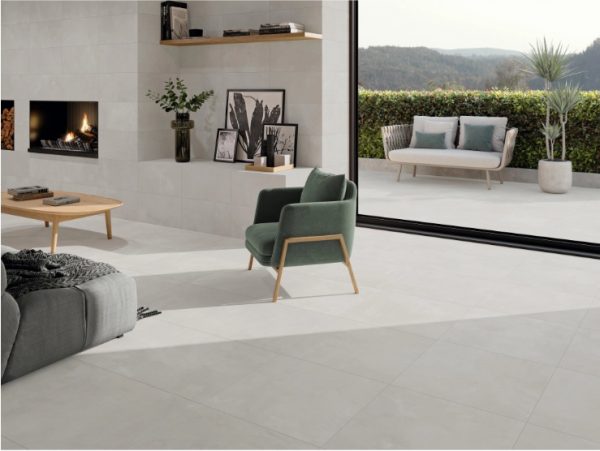 Suelo porcelánico Autore efecto cemento blanco 60x60 cm C3  (1,08m²) - Imagen 2