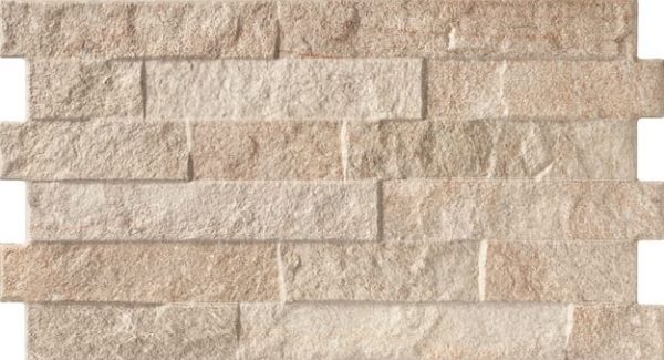 Azulejo porcelánico Ribera efecto piedra beige 31x56 cm  (1,21m²)