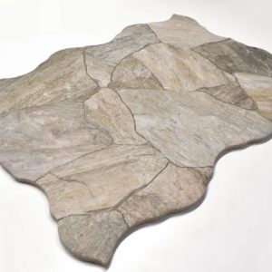Suelo/Azulejo porcelánico Deva efecto empedrado gris 44x66 cm  (1,17m²)