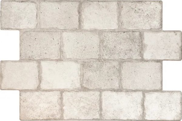 Suelo/Azulejo porcelánico Borgogna efecto empedrado gris 44x66 cm  (1,04m²)