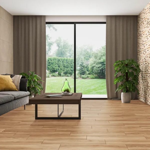 Suelo porcelánico Ipanema efecto madera miel 20x75 cm C1 (1,05m²) - Imagen 2