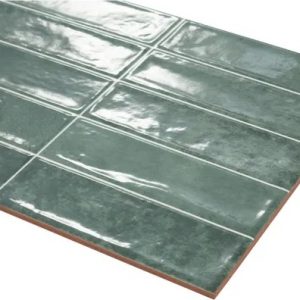 Azulejo cerámico Moha Bricks efecto zellige green 31.6x60 cm  (1,52m²)