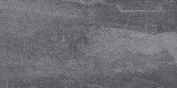 Suelo porcelánico Caletta efecto piedra gris antracita 30x60 cm C3  (1,26m²)