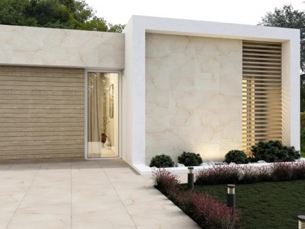 Azulejo porcelánico Outdoor-Porto efecto mármol, piedra sand 67.5x45.6 cm  (0,92m²) - Imagen 2