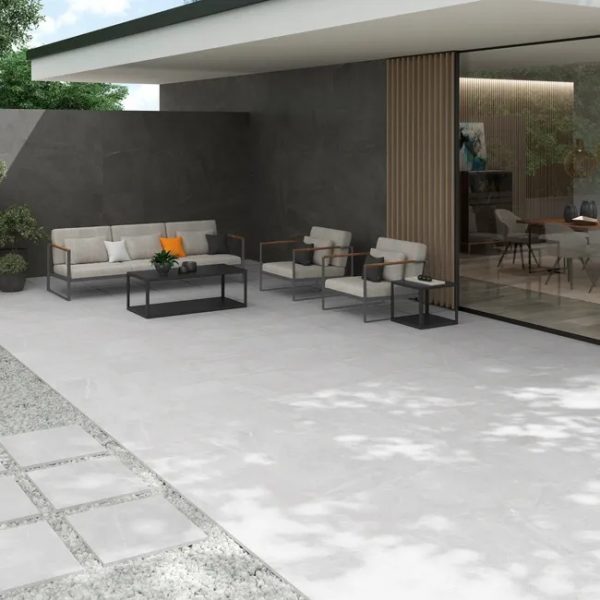 Suelo porcelánico Bellevue efecto piedra white 59.5x59.5x2 cm C3   (0,7m²) - Imagen 2