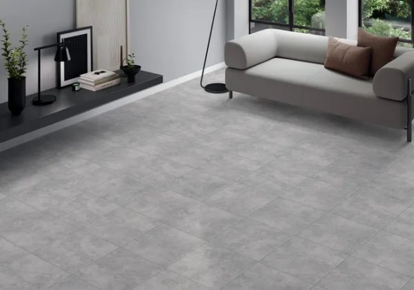 Suelo cerámico Denver efecto cemento gris 45x45 cm C1  (1,42m²) - Imagen 2
