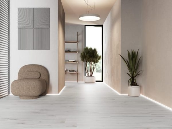 Suelo porcelánico Nordic efecto madera perla 22.5x90 cm C1  (1,22m²) - Imagen 2