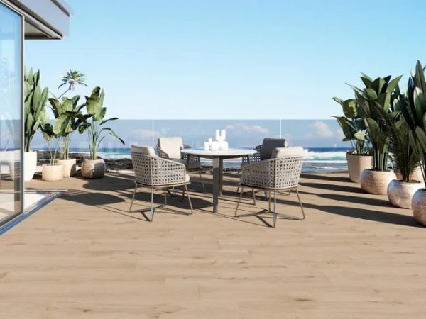 Suelo porcelánico Elegant efecto madera beige 23x120 cm C3  (1,38m²) - Imagen 2