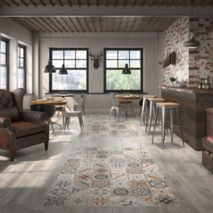 Suelo porcelámico interior