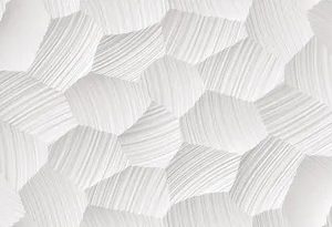 Azulejo cerámico White & Co efecto relieve circle blanco 31.5x100 cm GRESPANIA  (1,26m²)
