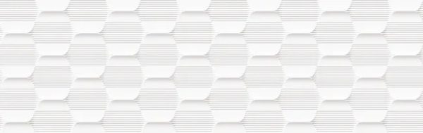 Azulejo cerámico White & Co efecto relieve hexagon blanco 31.5x100 cm GRESPANIA  (1,26m²)