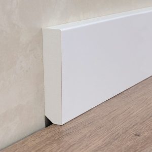 Rodapie PVC HDPE Blanco 2400*15*80mm