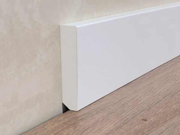 Rodapie PVC HDPE Blanco 2400*15*120mm