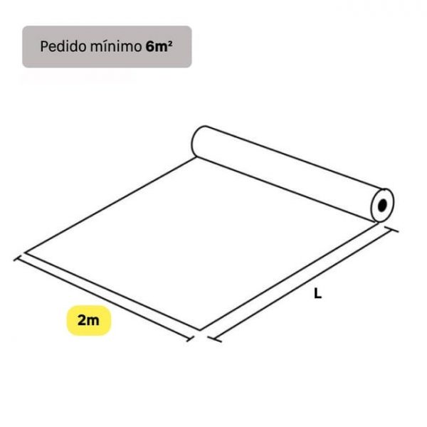 Suelo vinílico en rollo Havana madera oak gris 2m ancho Pedido mín. 6m2 - Imagen 2